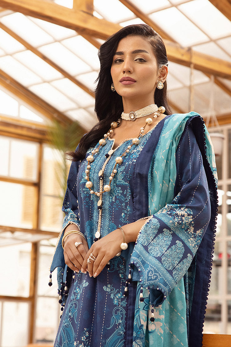 Picture of Ellena - 3-PC Unstitched Digital Printed Lawn Suit - Available at Raja Sahib