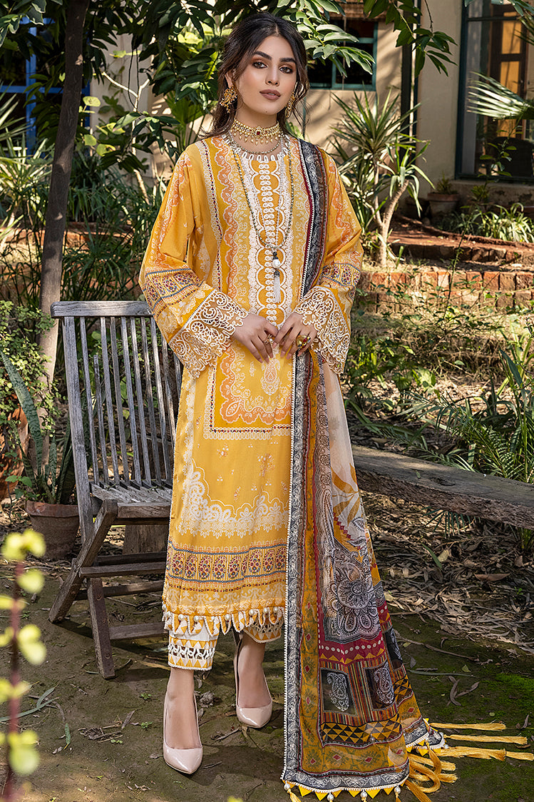Picture of Ellena - 3-PC Unstitched Digital Printed Lawn Suit - Available at Raja Sahib
