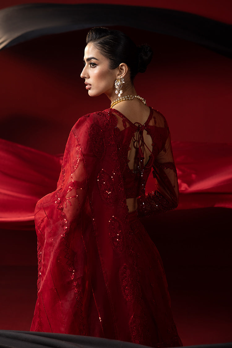 Picture of Ellena - 3-PC Unstitched Fancy Embroidered Organza Suit - Available at Raja Sahib