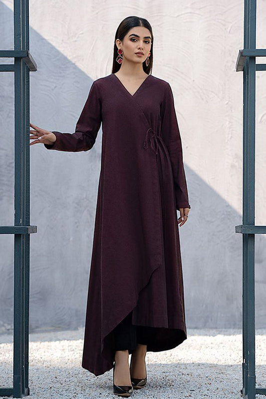 Picture of Fozia Khalid - FK Basics Collection - High-Low Angrakha - Available at Raja Sahib