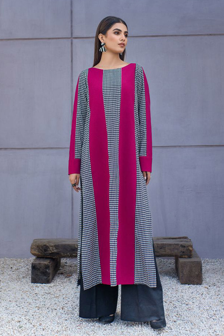 Picture of Fozia Khalid - FK Basics Collection - Paneled Long Tunic - Available at Raja Sahib