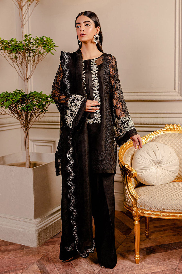 Picture of Fozia Khalid - Lumiries Festive Vol 3 - Raven Black - Available at Raja Sahib