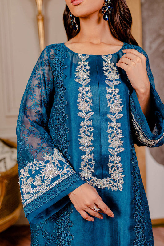 Picture of Fozia Khalid - Lumiries Festive Vol 3 - Sherpa Blue - Available at Raja Sahib