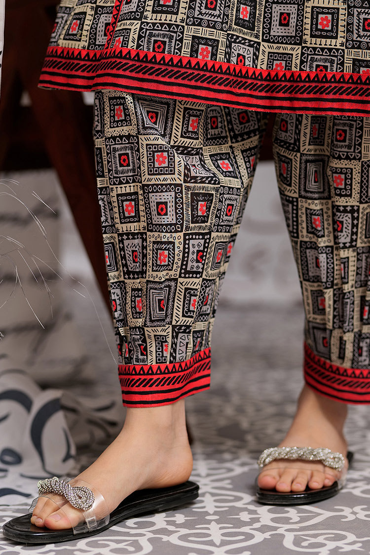 Picture of Senorita - GAC-02249 | Grey & Multicolor | Casual 2 Piece Suit | Cotton Lawn print - Available at Raja Sahib