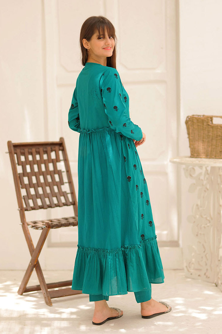 Picture of Senorita - GAD-02196 | Multicolor | Casual 3 Piece Suit  | Cotton Plain Embroidery - Available at Raja Sahib