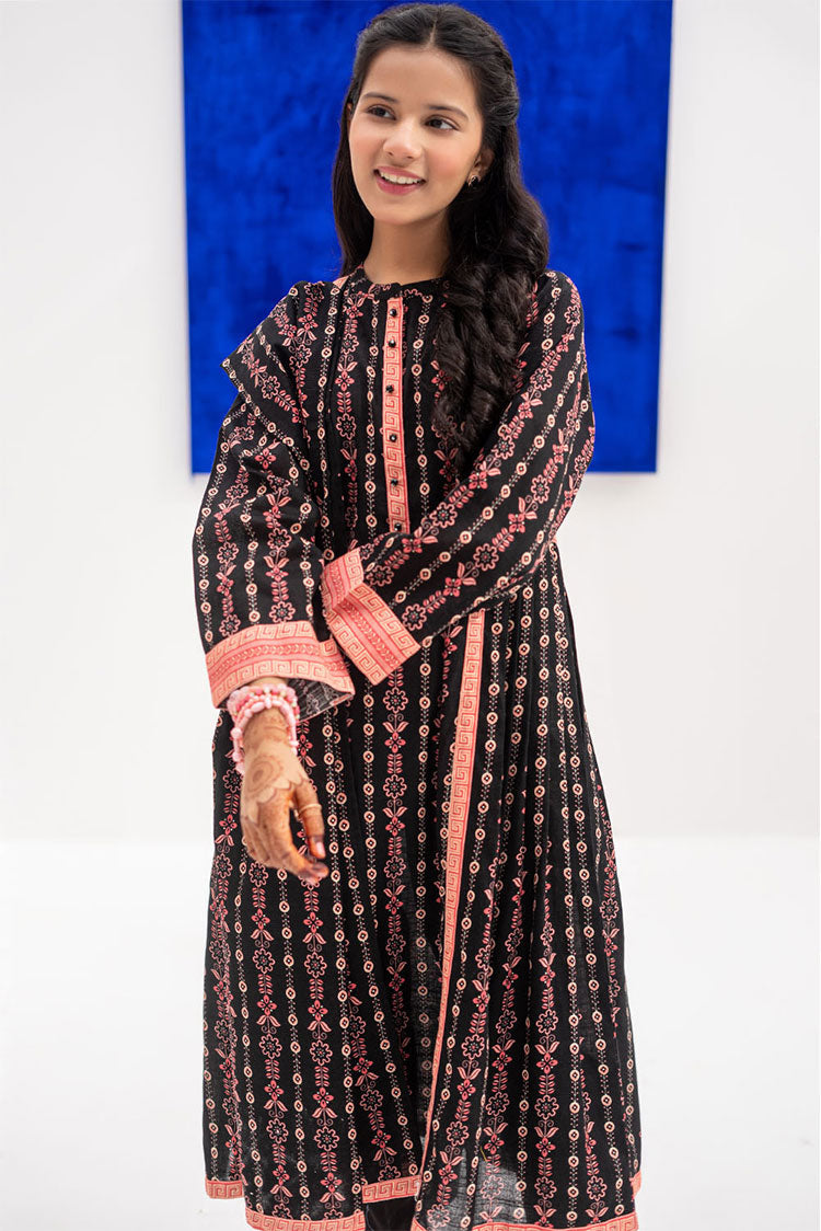 Picture of Senorita - GAD-02370 | Black &  Multicolor  | Casual 3 Piece Suit | Cotton Khaddar Printed - Available at Raja Sahib