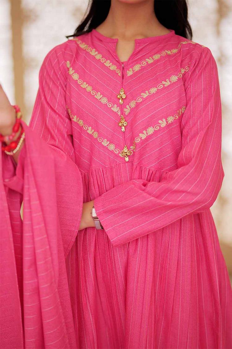 Picture of Senorita - GAD-02489 | Tea Pink | Casual  3 Piece Suit |  Karandi Fabric - Available at Raja Sahib
