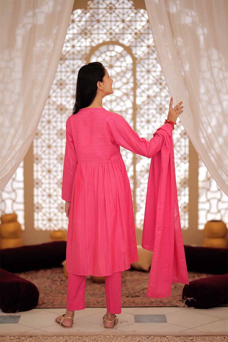Picture of Senorita - GAD-02489 | Tea Pink | Casual  3 Piece Suit |  Karandi Fabric - Available at Raja Sahib