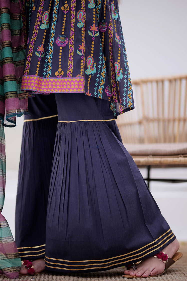 Picture of Senorita - GBD-02306 | Grey & Multicolor | Casual 3 Piece Suit  | Cotton Gold Printed Lawn - Available at Raja Sahib