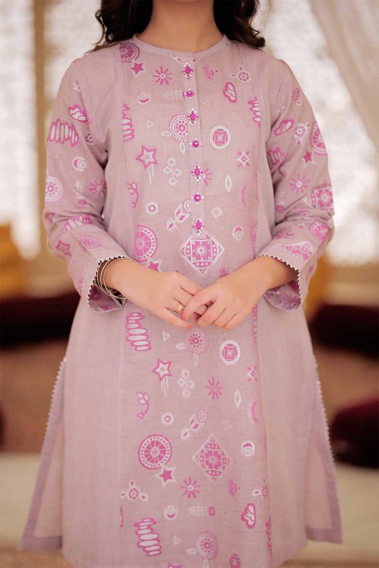 Picture of Senorita - GDD-02412 | Pink & T.Pink | Formal 3 Piece Suit  | Masuri Jackurd Plain - Available at Raja Sahib
