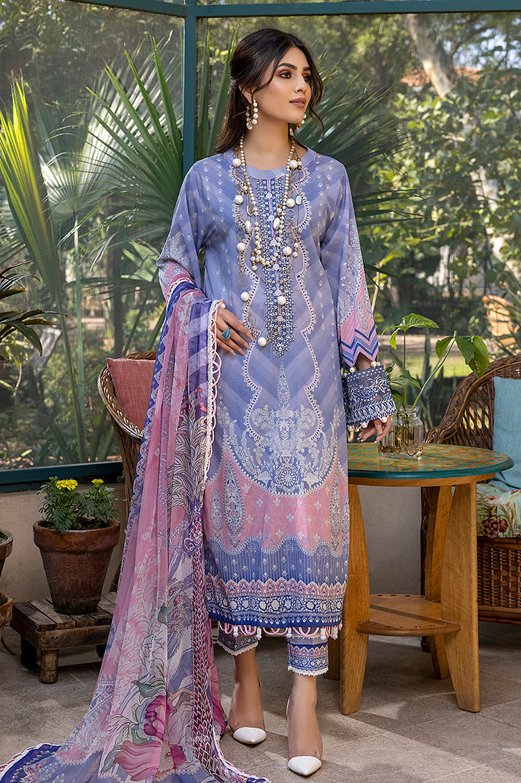 Picture of Ellena - 3-PC Unstitched Digital Printed Lawn Suit - Available at Raja Sahib