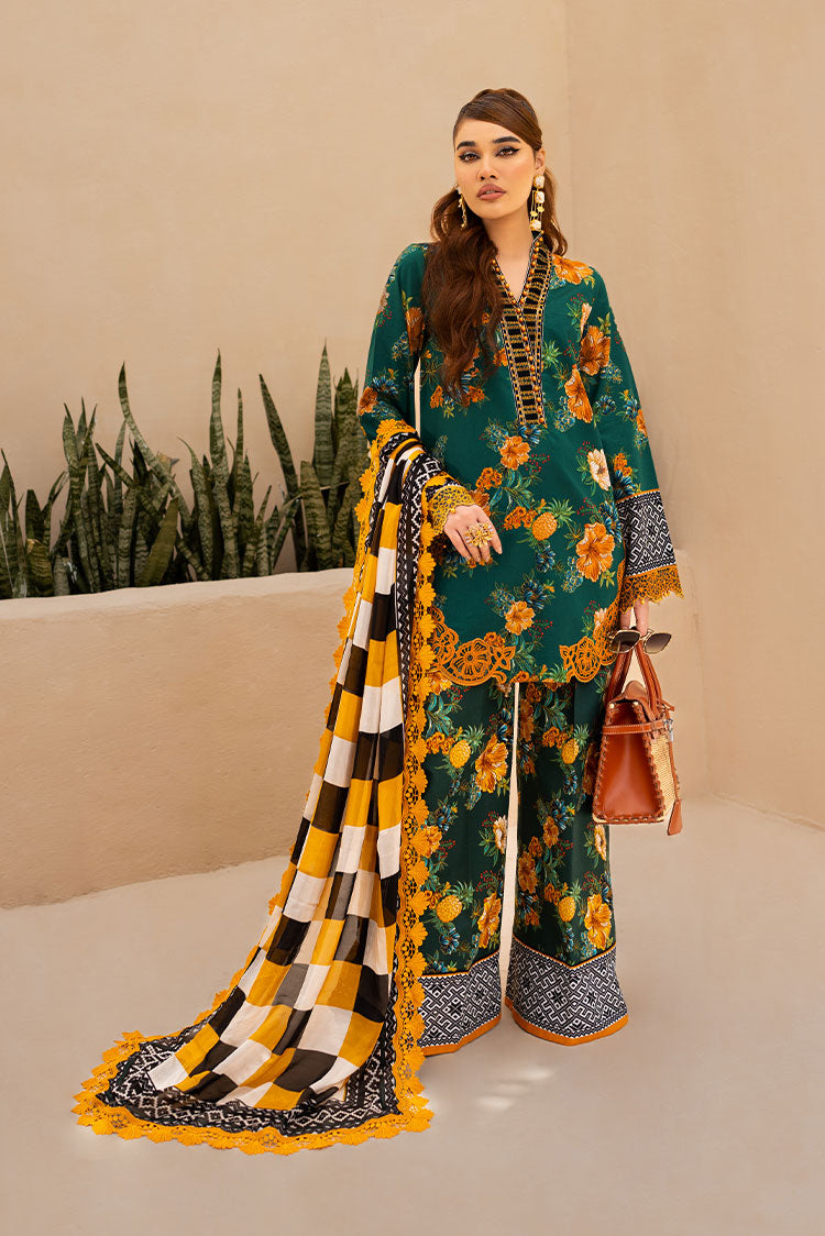Picture of Maria Osama Khan - Raya Unstitched Collection Vol 1 - Jade - Available at Raja Sahib