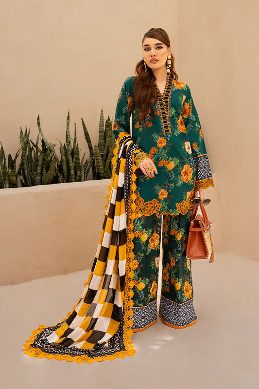 Picture of Maria Osama Khan - Raya Unstitched Collection Vol 1 - Jade - Available at Raja Sahib