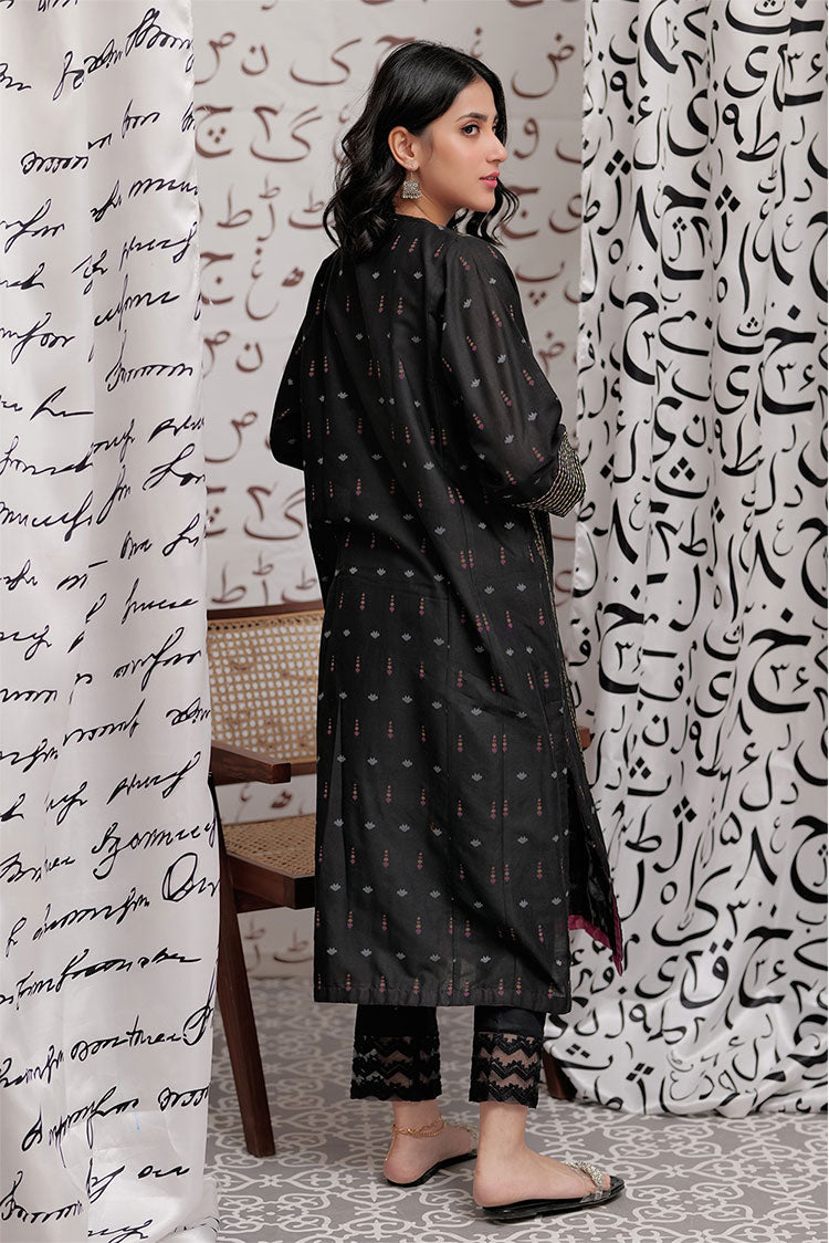 Picture of Senorita - LAA-02281 | Black & Multicolor | Casual Kurta | Cotton Yarn dyed - Available at Raja Sahib