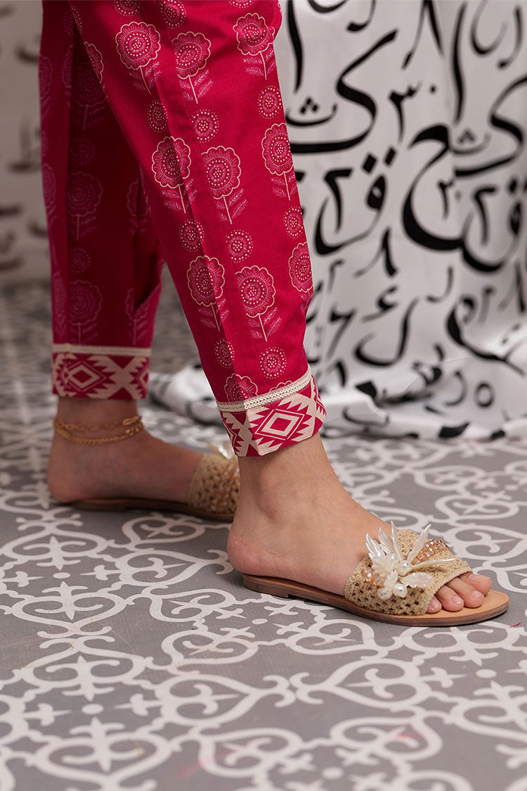 Picture of Senorita - LAC-02250 | Shocking Pink | Casual 2 Piece Suit  | Cotton Lawn Print - Available at Raja Sahib