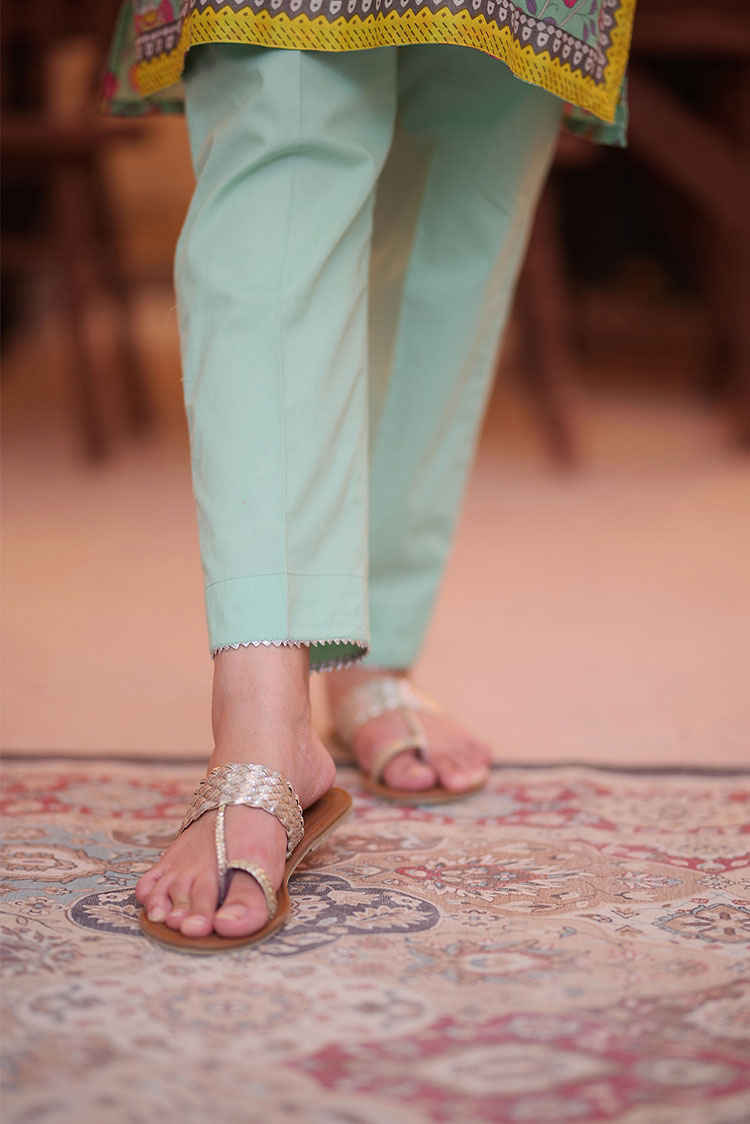 Picture of Senorita - LAD-02318 | Sea Green & Muliticolor | Casual 3 Piece Suit  | Cotton Lawn Print - Available at Raja Sahib