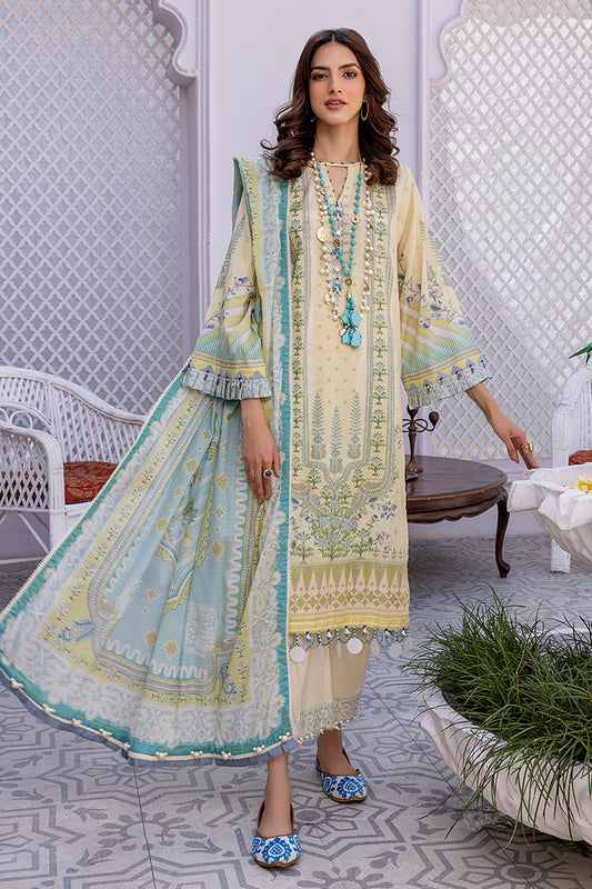 Picture of Ellena - 3-PC Unstitched Digital Printed Lawn Suit - Available at Raja Sahib