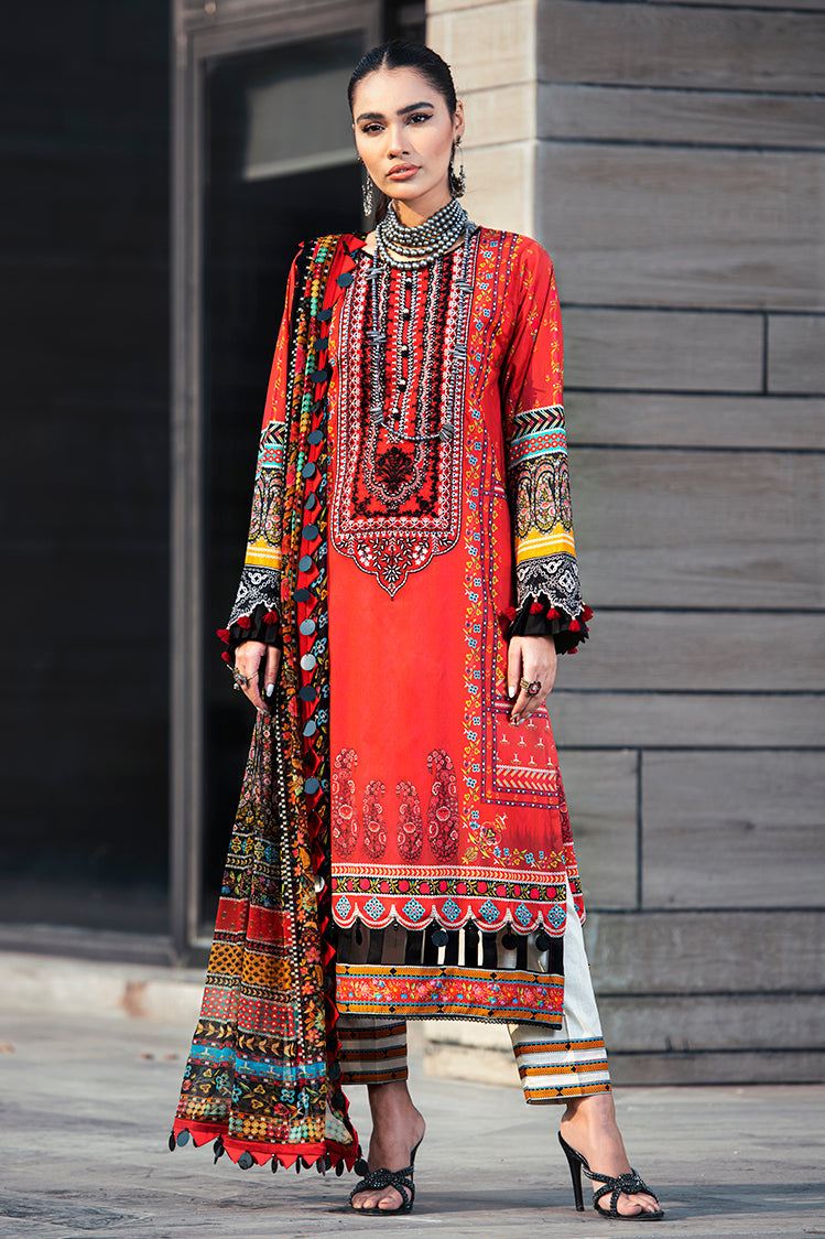 Picture of Ellena - 3-PC Unstitched Digital Printed Lawn Suit - Available at Raja Sahib