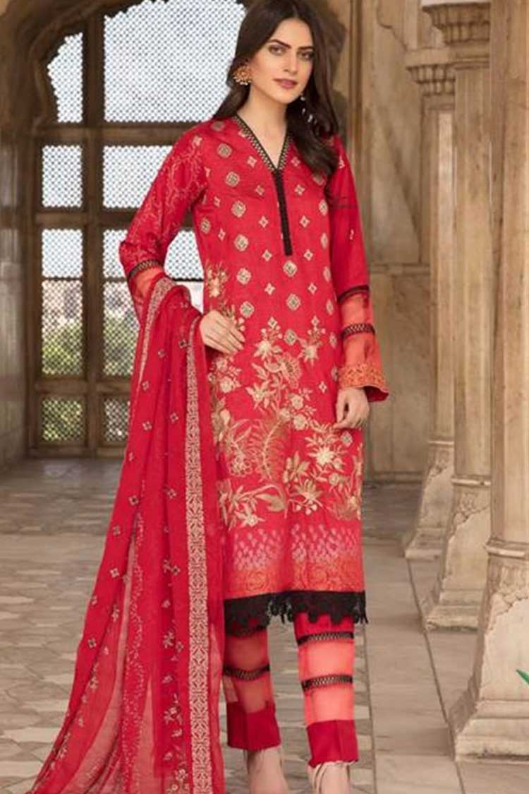 Picture of Shaista - M-145 Masuri Viscose Embroidered Collection - Available at Raja Sahib