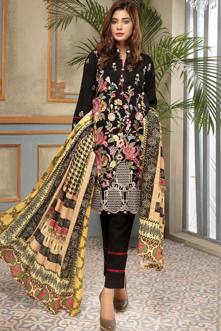 Picture of Shaista - A-592 Abeeha Embroidered Peach Collection - Available at Raja Sahib