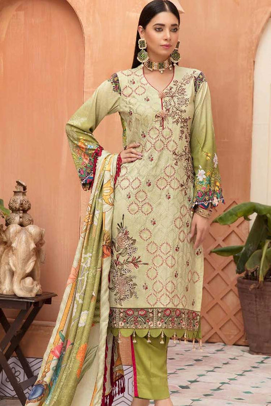 Picture of Shaista - S-116 Sandleen Embroidered Collection - Available at Raja Sahib