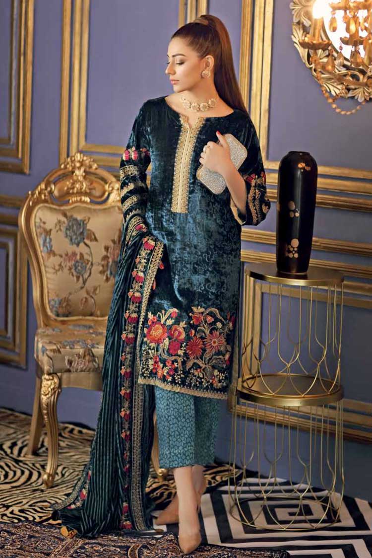 Picture of Charizma - VVT 03 Signora Embroidered Velvet Collection Vol 1 - Available at Raja Sahib
