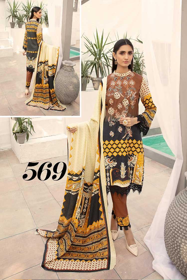 Picture of Shaista - Design 569 Ulfat Embroidered Khaddar Collection - Available at Raja Sahib