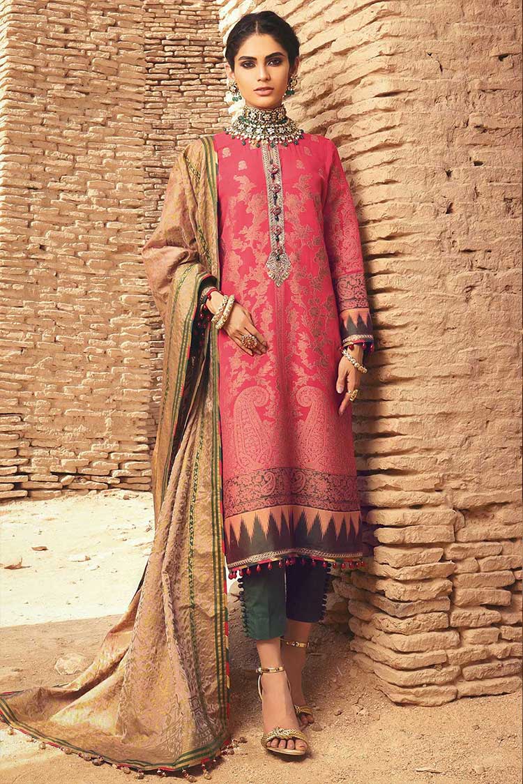 Picture of Al Karam - 3 PC Embroidered Suit FC05B Festive Collection - Available at Raja Sahib