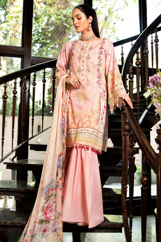Picture of Ellena - 3-PC Unstitched Digital Printed Lawn Suit - Available at Raja Sahib