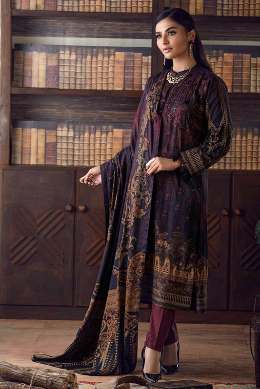 Picture of WK 00652 Digital Printed Embroidered Cottel Collection - Available at Raja Sahib