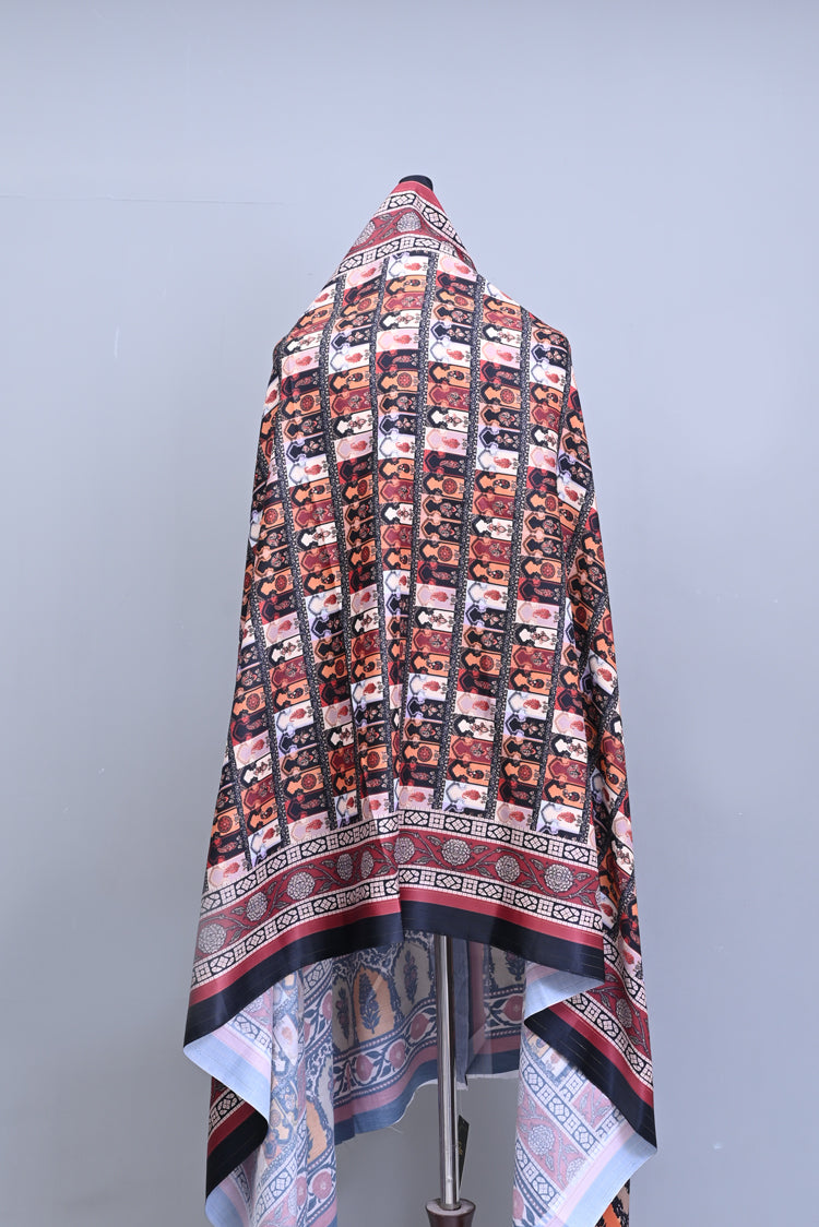 Picture of Ellena - Digital Printed Shawl - Available at Raja Sahib
