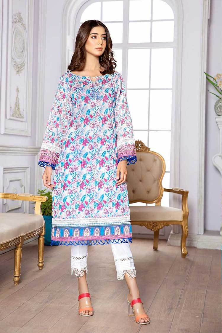 Picture of Lala - LA 0025 Giza Digital Printed Kurti Collection - Available at Raja Sahib