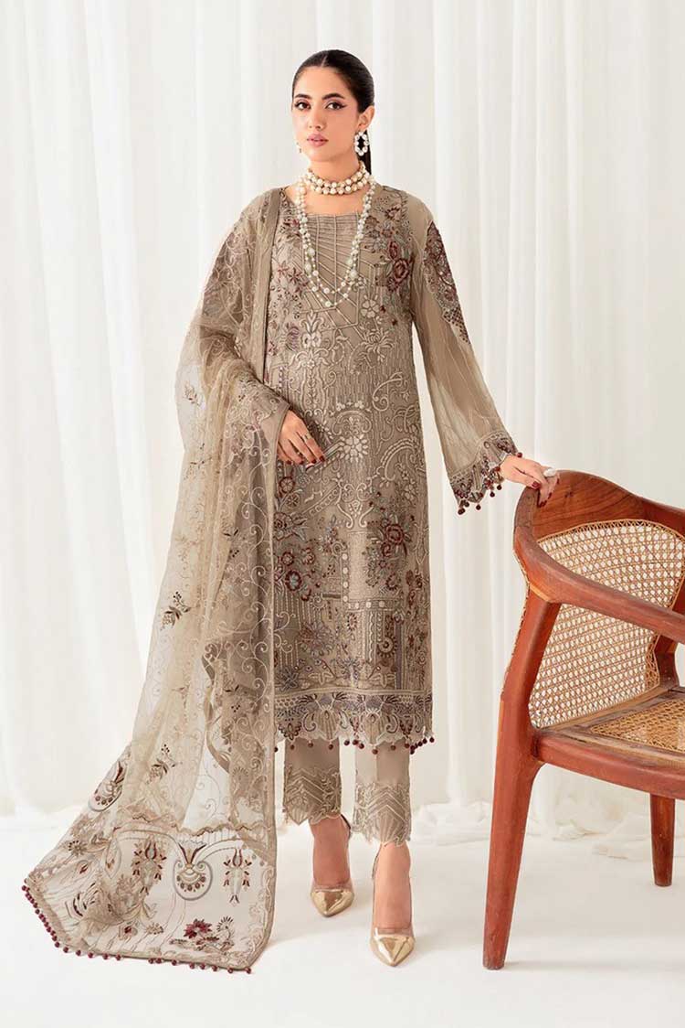 Picture of Ramsha - D 1009 Rangoon Chiffon Collection Vol 10 - Available at Raja Sahib