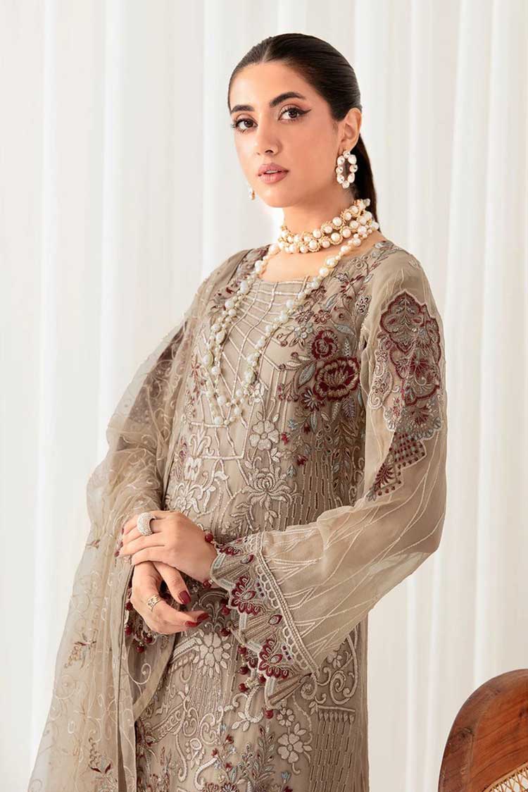 Picture of Ramsha - D 1009 Rangoon Chiffon Collection Vol 10 - Available at Raja Sahib