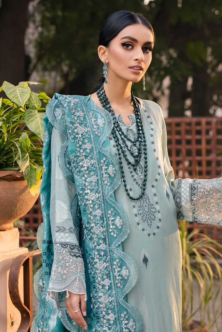 Picture of Nureh - NJ 46 Maya Embroidered Lawn Jacquard Collection - Available at Raja Sahib
