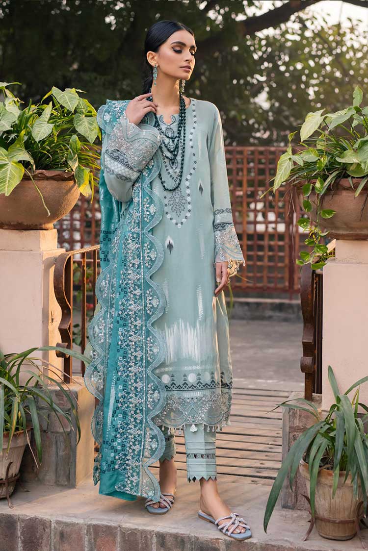 Picture of Nureh - NJ 46 Maya Embroidered Lawn Jacquard Collection - Available at Raja Sahib