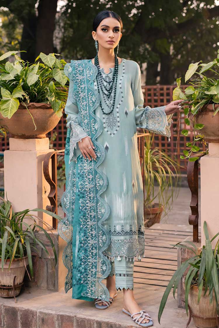 Picture of Nureh - NJ 46 Maya Embroidered Lawn Jacquard Collection - Available at Raja Sahib