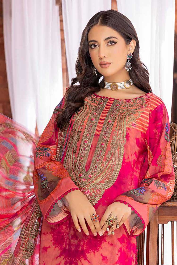Picture of Charizma - CSM 01 Swiss Miss Embroidered Swiss Voil Collection Vol 1 - Available at Raja Sahib