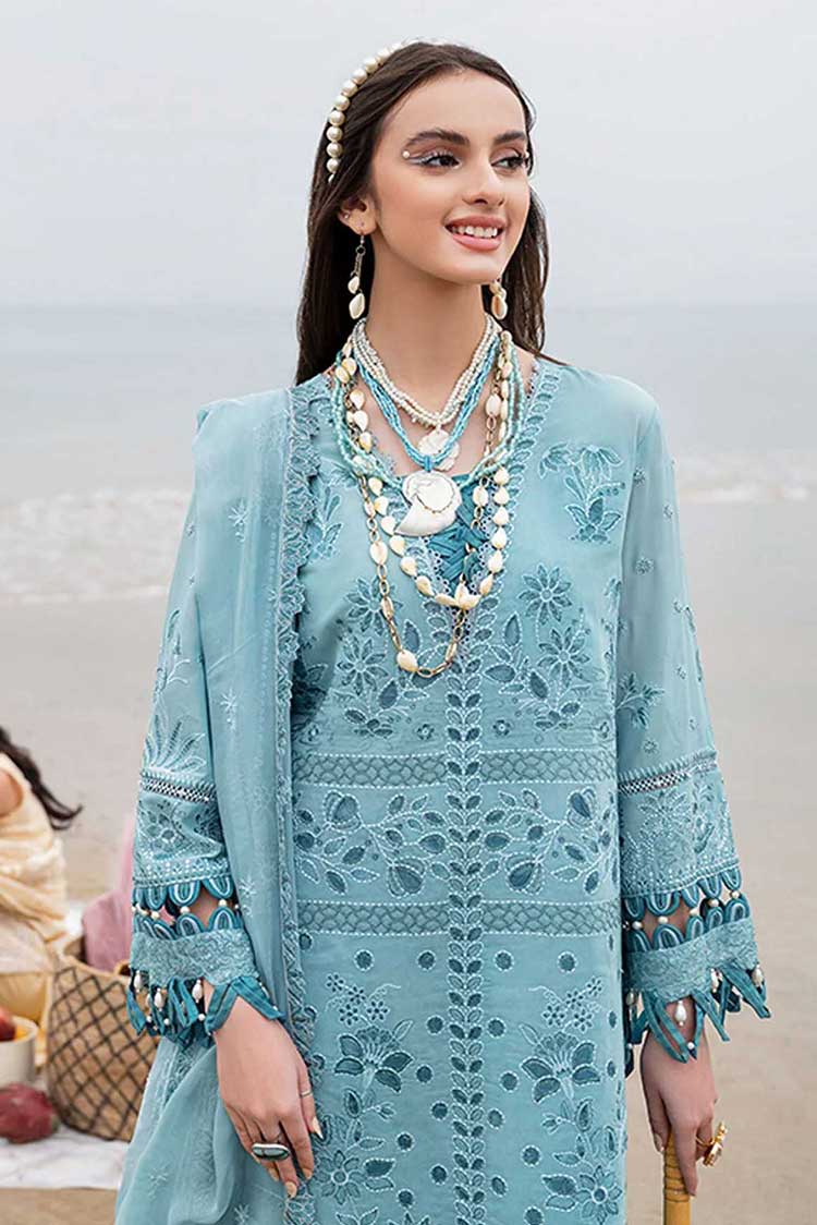 Picture of Nureh - NSL 05 Amelie Tere Sang Swiss Lawn Collection - Available at Raja Sahib