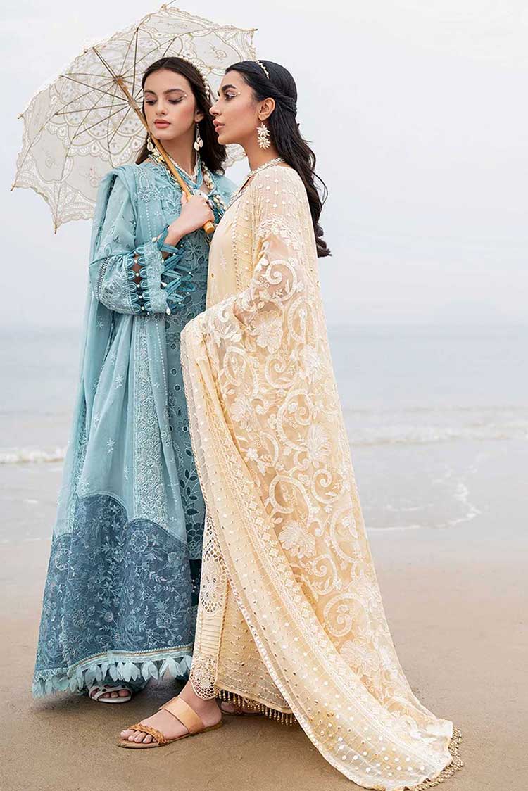 Picture of Nureh - NSL 05 Amelie Tere Sang Swiss Lawn Collection - Available at Raja Sahib