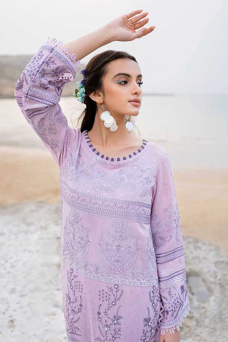 Picture of Nureh - NSL 07 Diora Tere Sang Swiss Lawn Collection - Available at Raja Sahib