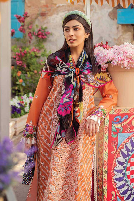 Picture of Mushq - HML 23 8A Viviana Tesoro Hemline Spring Summer Collection - Available at Raja Sahib