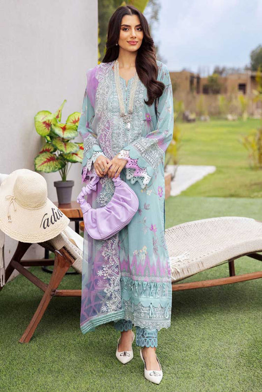 Picture of Nureh - NSG 101 Gardenia Embroidered Printed Lawn Collection Vol 2 - Available at Raja Sahib