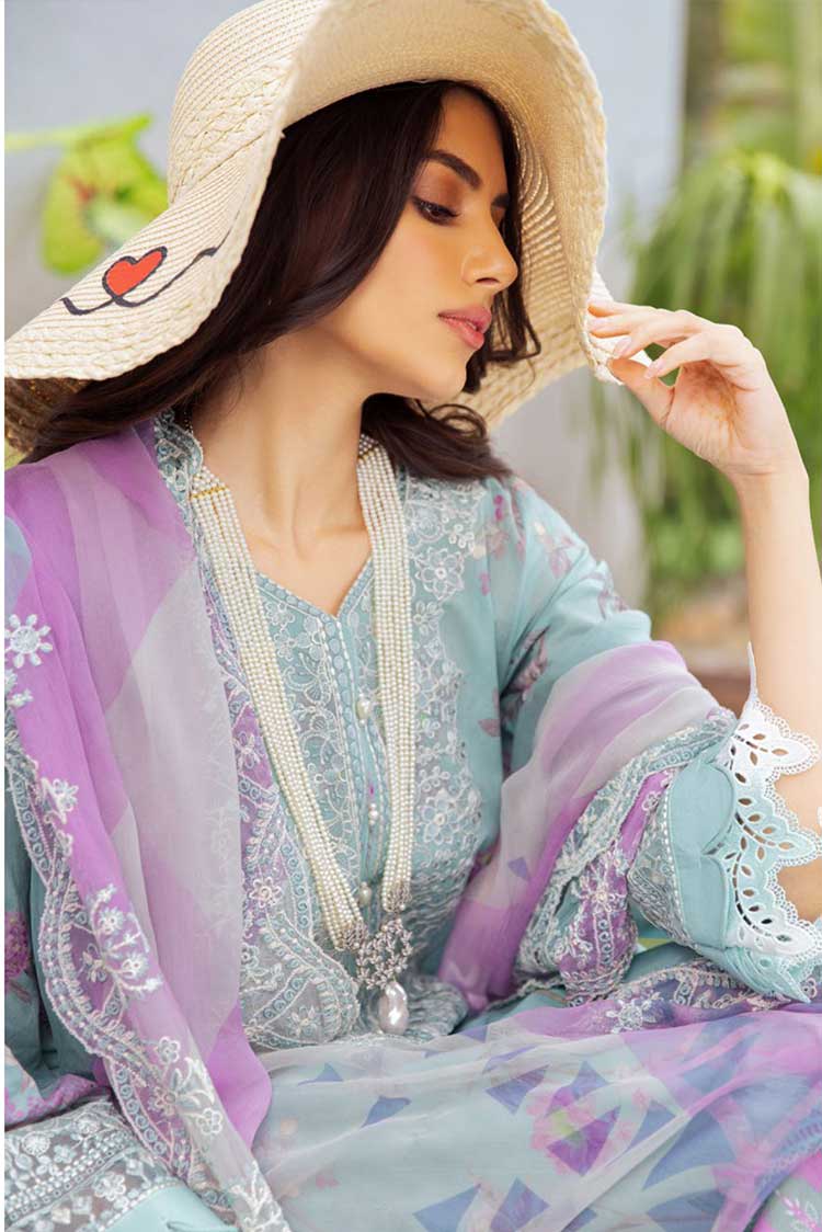 Picture of Nureh - NSG 101 Gardenia Embroidered Printed Lawn Collection Vol 2 - Available at Raja Sahib