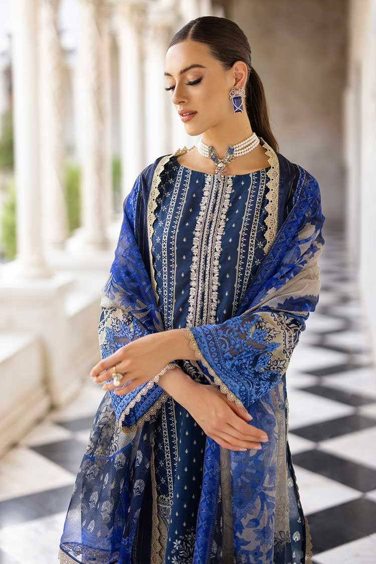 Picture of Zainab Chottani - 9B Celestial Bliss Tahra Embroidered Lawn Collection - Available at Raja Sahib