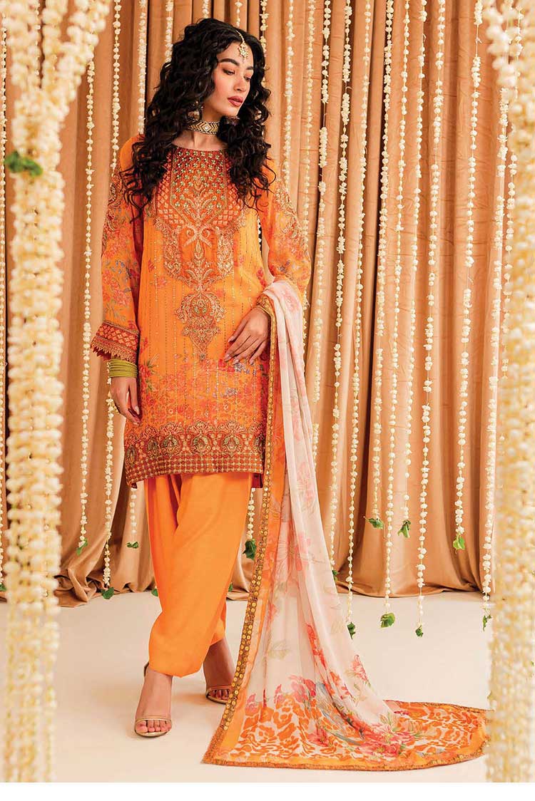 Picture of Charizma - VSL 01 Vasal Premium Embroidered Formal Chiffon Collection Vol 1 - Available at Raja Sahib