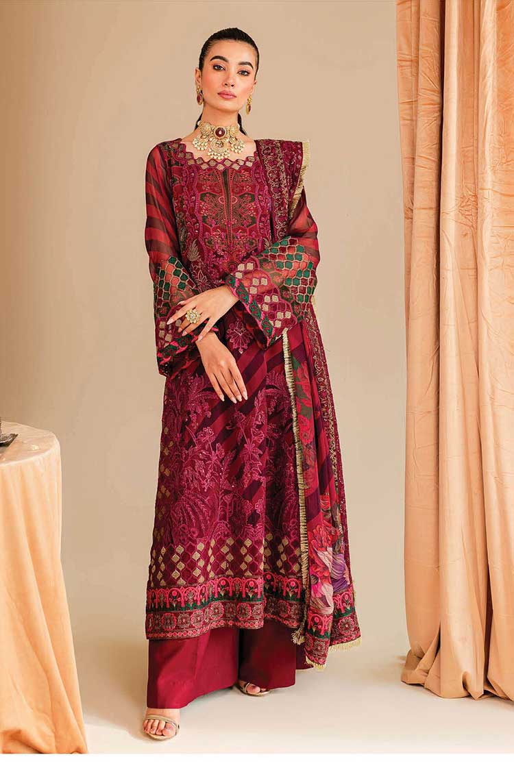 Picture of Charizma - VSL 08 Vasal Premium Embroidered Formal Chiffon Collection Vol 1 - Available at Raja Sahib