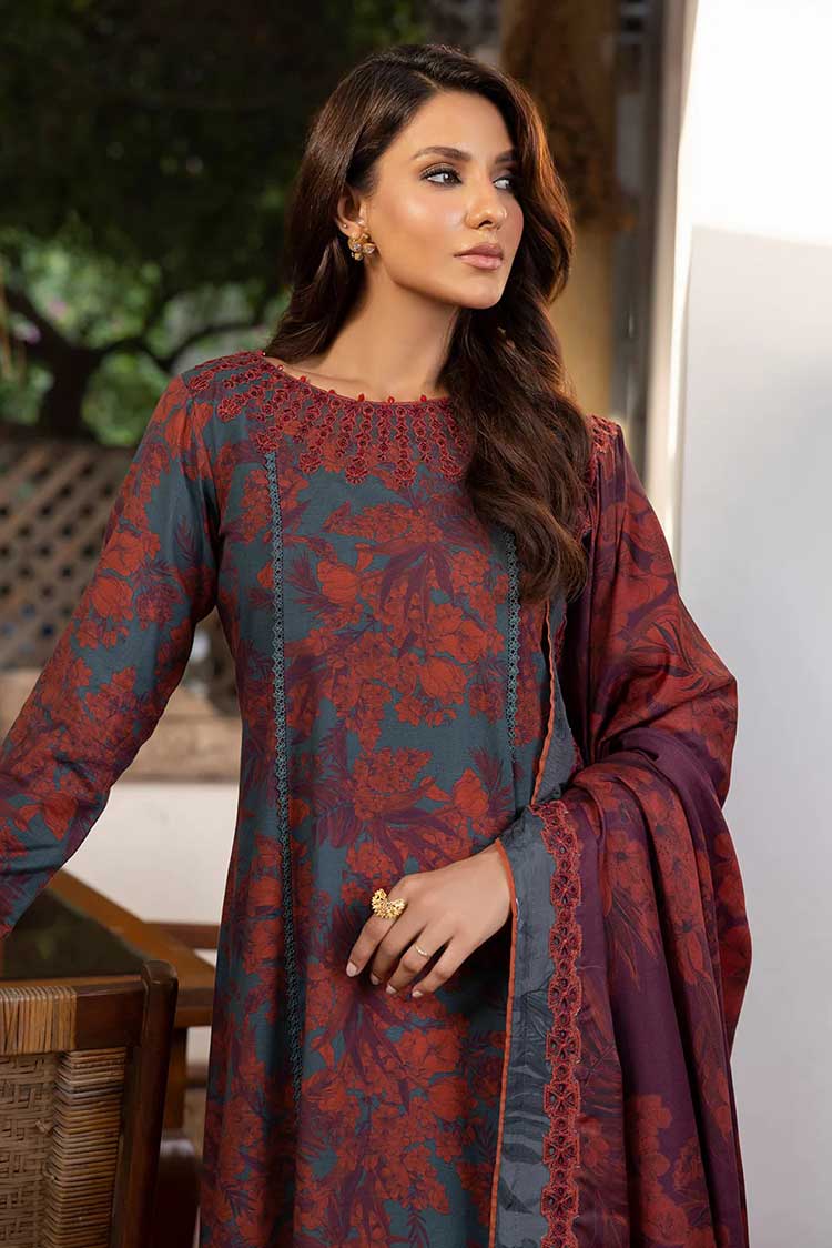 Picture of Iznik - IJK 10 Mahnaz Jahanara Winter Prints - Available at Raja Sahib