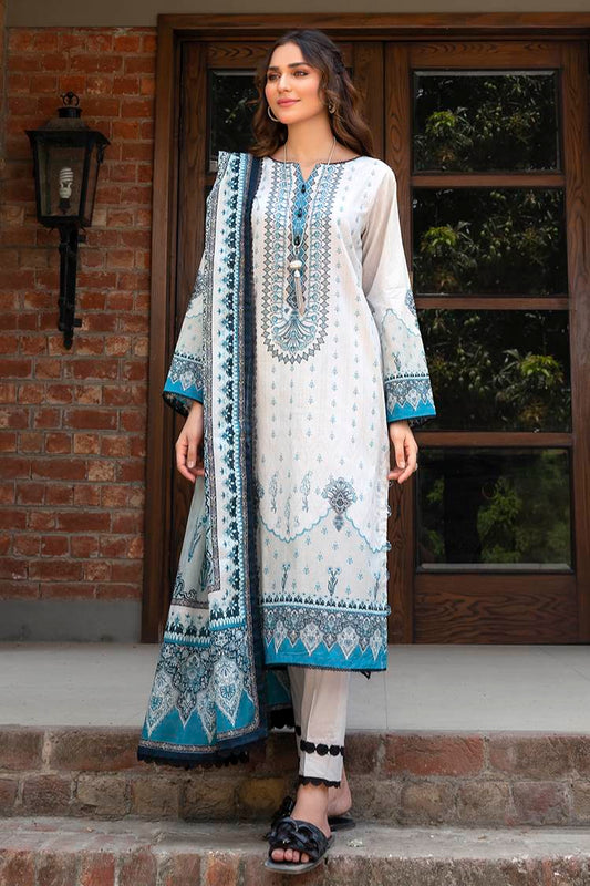 Picture of Ellena - 3-PC Unstitched Digital Printed Lawn Suit - Available at Raja Sahib