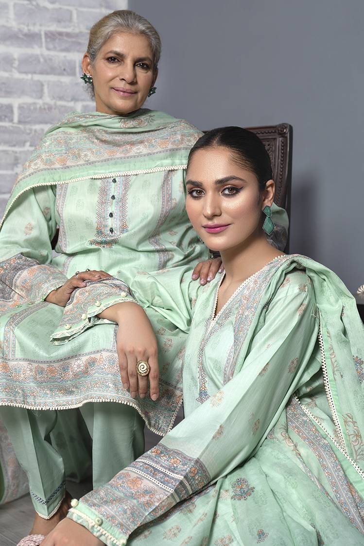 Picture of Ellena - 3-PC Unstitched Digital Printed Lawn Suit - Available at Raja Sahib